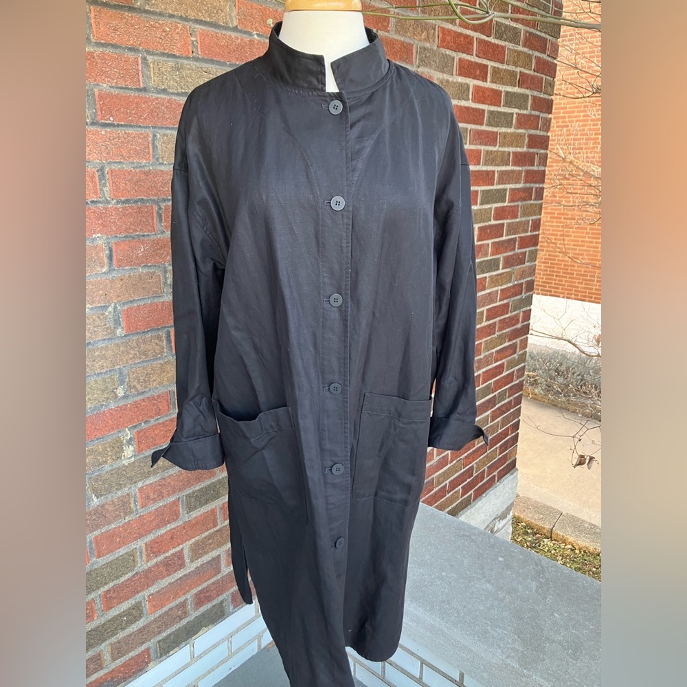 Eileen Fisher Tencel and Linen Jacket Sz M